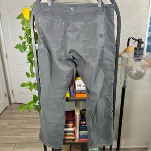 Kuhl Radikl Pants Mens 40x34 Gray Stretch Hiking Outdoor Climbing Nylon Cotton